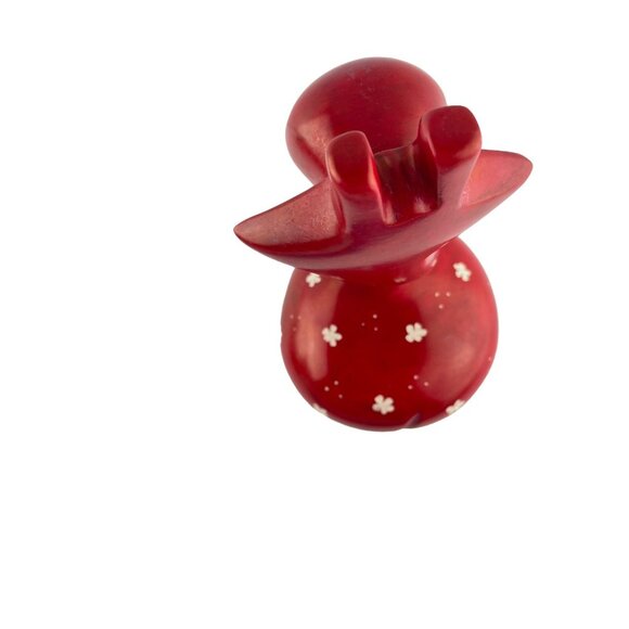 Red Giraffe Figurine Soap Stone Afrikiko Style Kenya Hand Carved Decor - Picture 5 of 10